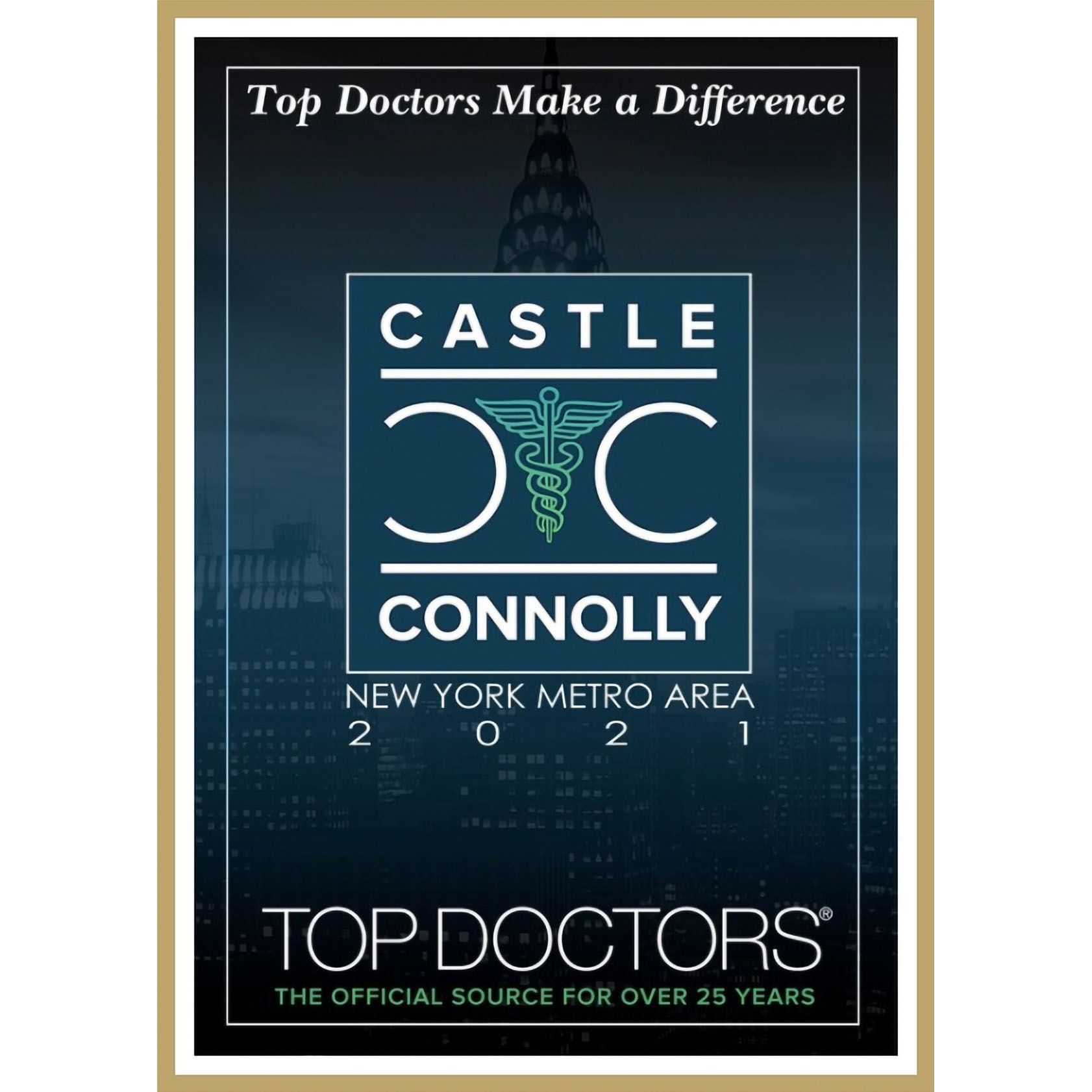 Castle Connolly Top Doctors NY Metro Area - 2021